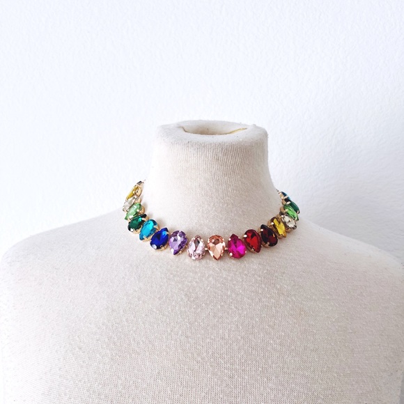 Rainbow Statement Necklace - Picture 8 of 9